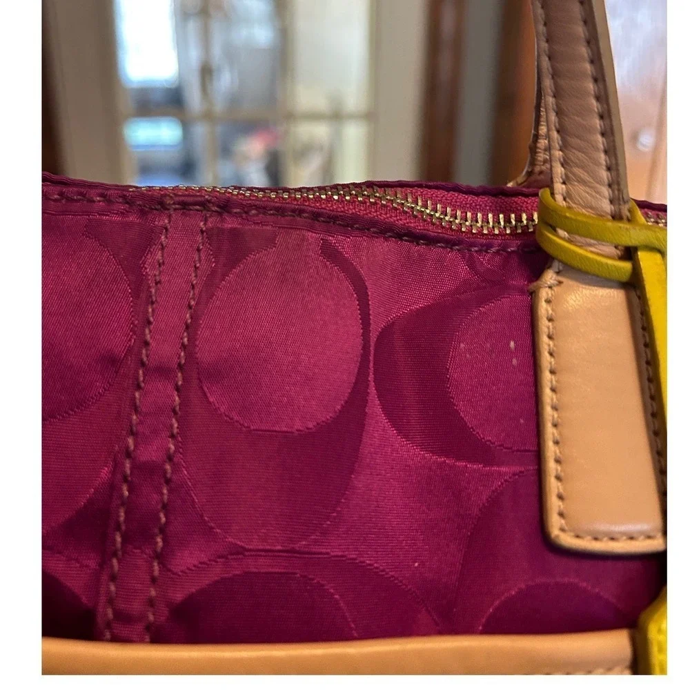 Coach legacy weekend east west‎ zip Tote Bag purse